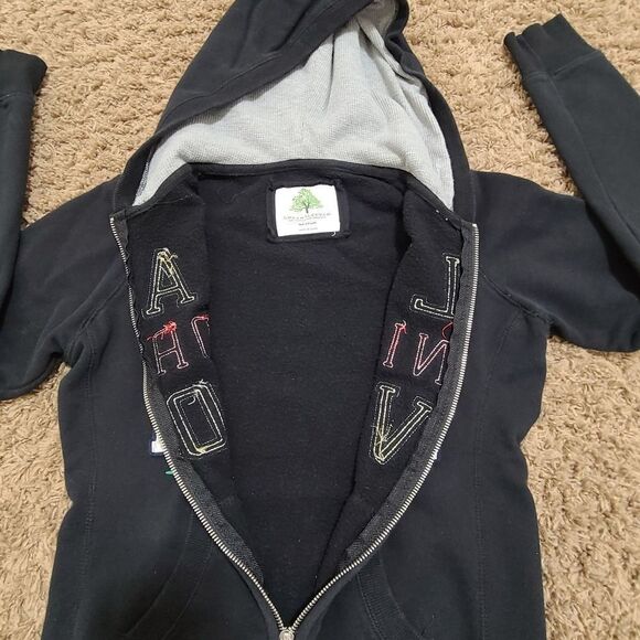 Green Sleeved hooded sweater jacket - Picture 6 of 8